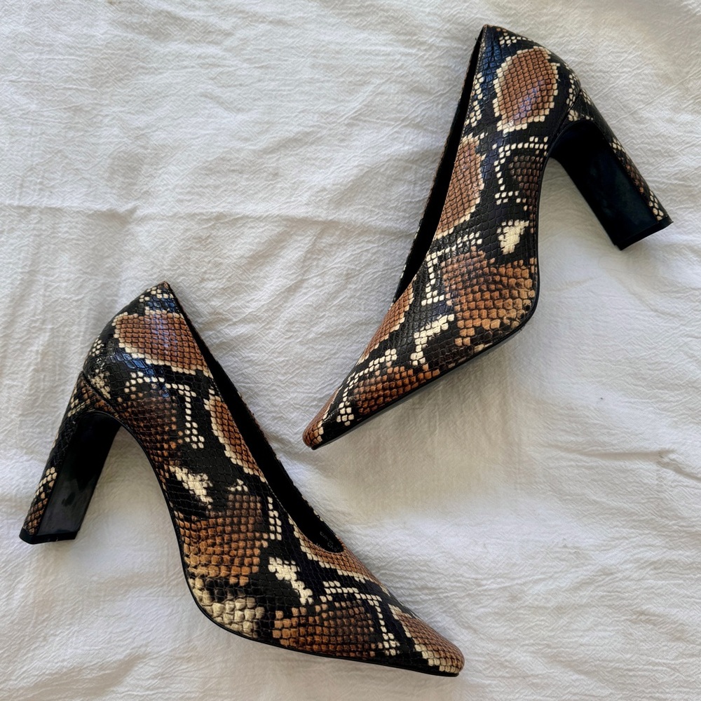 Snake Print High Heel